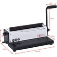 thumbnail image 2 of INTSUPERMAI Manual Metal Coil Spiral Coil Binder Puncher Binding Machine, 2 of 6