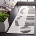 thumbnail image 2 of SAFAVIEH Chatham Jolanta Abstract Runner Rug, Grey/Dark Grey, 2'3" x 8', 2 of 6