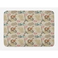 thumbnail image 1 of Romantic Bath Mat, Newspaper Vintage Retro with Paris Lettering in Hearts Art Print, Non-Slip Plush Mat Bathroom Kitchen Laundry Room Decor, 29.5 X 17.5 Inches, Cream White Black and Red, Ambesonne, 1 of 2