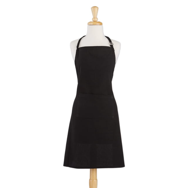 Delantal DII Talla Grande de Algodón Negro para Cocina