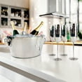 thumbnail image 6 of BREKX Cheers Stainless Steel Beverage Tub with Four Champagne Flutes, Wedding Gift, 6 of 8