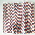 thumbnail image 5 of LACKUST 25 Pieces Disposable Paper Straws Clearance,Flexible Long Drinking Paper Straw,Colorful Paper Straws for Party,bule red white, 5 of 6