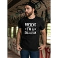 thumbnail image 2 of Pretend I'm A Dalmatian T-Shirt Men -Smartprints Designs, Male XX-Large, 2 of 4