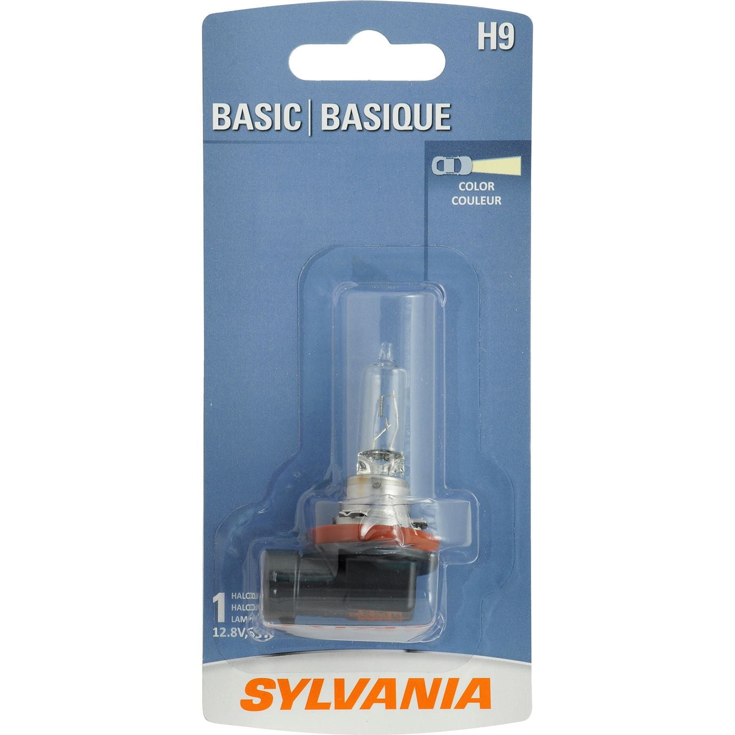 Phare halogène de base H9 de SYLVANIA Paq. d'1