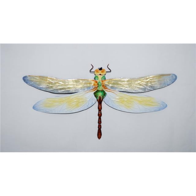 Eangee Home Design esh119 Décoration Murale Libellule Blanc & Vert