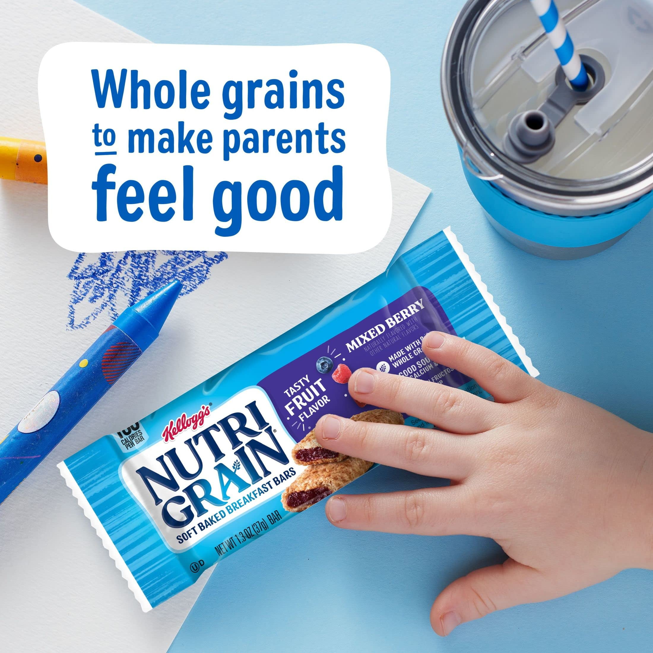 Nutri-Grain Mixed Berry Chewy Soft Baked Breakfast Bars (Pack of 4)