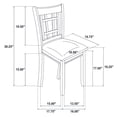 thumbnail image 5 of Lavon Wood Dining Side Chair Black and Espresso (Set of 2), 5 of 14