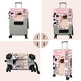 thumbnail image 2 of Travel Luggage Cover Suitcase Protector Fits 18-32 Inch Luggage Wheel Covers Patterned Travel Related Items Flower Luggage Protector Elastic Luggage Anti-scratch Suitcase Cover M, 2 of 5