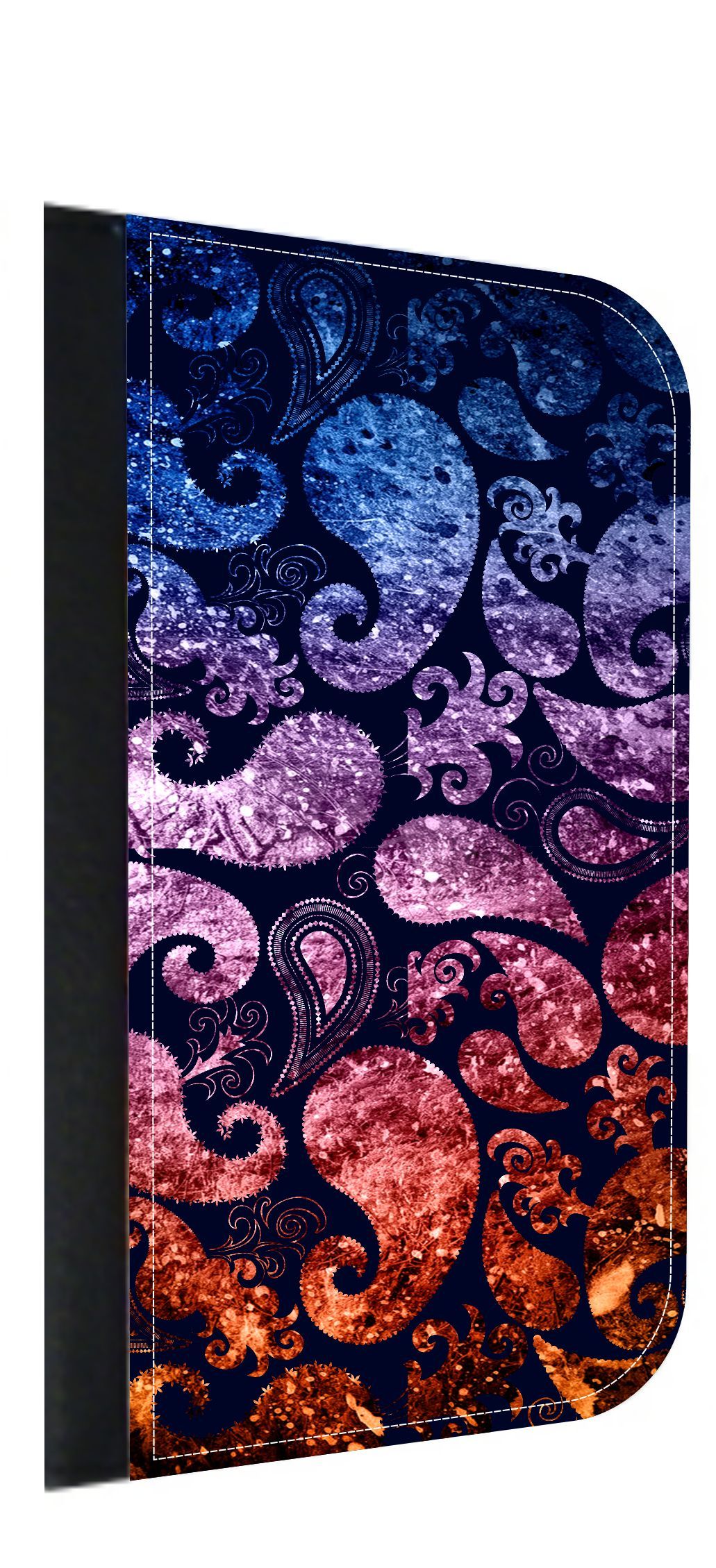 Grunge Paisley Pattern Print - Galaxy s10p Case - Galaxy s10 Plus Case - Galaxy s10 Plus Wallet Case - s10 Plus Case Wallet - Galaxy s10 Plus Case Wallet - s10 Plus Case Flip Cover - image 1 of 3