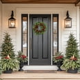 thumbnail image 2 of Northlight Crabapple and Berries Boxwood and Pine Artificial Christmas Wreath - 26" - Unlit, 2 of 9