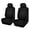 Black, variant on Universal Fit Car Seat & Headrest Covers Breathable With Y Line Design For Enhanced Comfort And Style Easy Installation