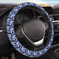 thumbnail image 5 of Kdxio Blue Lightning2 Print Elastic Stretch Steering Wheel Cover,Auto Steering Wheel Cover,15 Inch Anti-Slip,Warm in Winter and Cool in Summer,Fit Suvs,Vans Cars,Trucks, 5 of 7