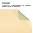 thumbnail image 4 of Flower Wrapping Paper Waterproof Floral Wrap Champagne & Matcha 22.8 x 22.8 Inch Used for DIY Bouquet Packaging 20 Pcs, 4 of 7