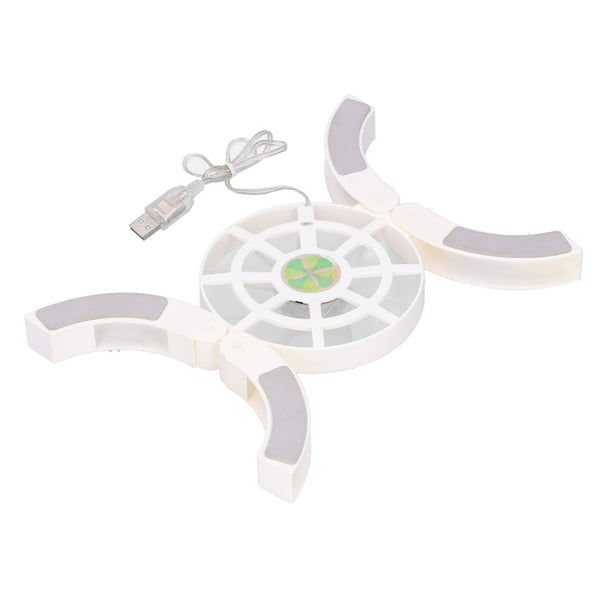 DRS04 Computadora plegable Enfriador para computadora portátil Almohadilla de enfriamiento Base de enfriamiento USB luminosa (Blanco)