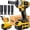 1pc 4.0AH Battery + Fast Charger Kit, variant on 21V Cordless Impact Wrench Kit, 4.0Ah Battery, Heavy Duty Electric Impact Gun for Auto Repair