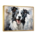 thumbnail image 2 of Designart "Faithful Dog Companion II" Animals Floater Framed Canvas Wall Art, 2 of 7