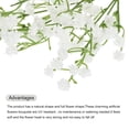 thumbnail image 4 of Flores Artificiales de Gypsophila Blancas Unique Bargains 21 Piezas Tacto Real, 4 of 6