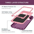 thumbnail image 3 of I-HONVA Compatible with Samsung Galaxy S8 Plus Case,3-Layer Military Grade Drop Protection Anti-Slip Bumper Rugged Shockproof Dustproof Protection 6.2 inch Phone Case,Purple Pink, 3 of 7