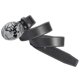 thumbnail image 3 of Hombres PU cuero cinturón correa espera cinturones pretina ajustable alce decorativo occidental Negro B Yuyangstore cinturones de cintura para hombres, 3 of 6
