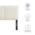 thumbnail image 6 of Headboard, Twin Size, Cream Off White, Fabric, French Bedroom, Modern Contemporary HB36835, 6 of 8
