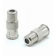 Coaxial Cable Push on Connectors - 4 Pack - for Tight Corners and Hard to Reach Areas - F Type Adapter for Coax Cable and Wall Plates