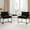 Black, variant on Melocadol Accent Chair with Armrest, Set of 2, Sturdy Metal Frame, Soft Upholstered Seat, 27.6" x27.6"x32.3", Mid-Century Style Space-Saving Living Room Chair, Black