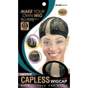 Qfitt Make Your Own Wig Capless L Part Wig Cap #5066Black