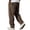 Brown_04, variant on Mens Casual Corduroy Pants Drawstring Elastic Waist Straight Leg Sweatpants with Pocket Solid Color Outdoor Leisure Winter Trousers Complexion M