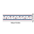thumbnail image 3 of QuanTara American Flag Table Runner, 72.83x13.78in Patriotic July 4th Placemat, Washable Polyester Dining Table Decor for Holiday Parties, 3 of 6