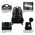 thumbnail image 4 of FORMRS Kids School Backpack Elementary Student Unisex Travel Bookbag with Reflective Stripes, Art Geometric Pattern, 4 of 7