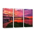 thumbnail image 2 of ArtWall Steve Ainsworth "Bridges At Sunrise" 3-Piece Gallery-wrapped Canvas Set, 2 of 2