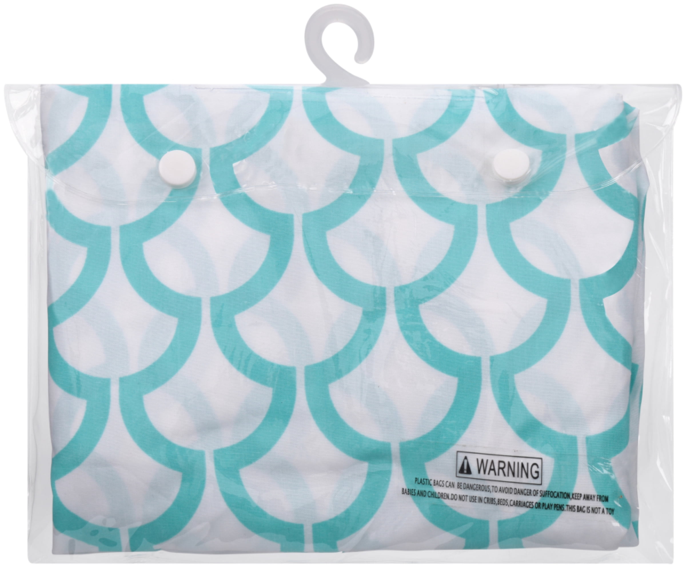 TL Care 100% Natural Cotton Percale Fitted Mini Crib Sheet, Aqua Sea Wave, 24 x 38, Soft Breathable, for Boys and Girls