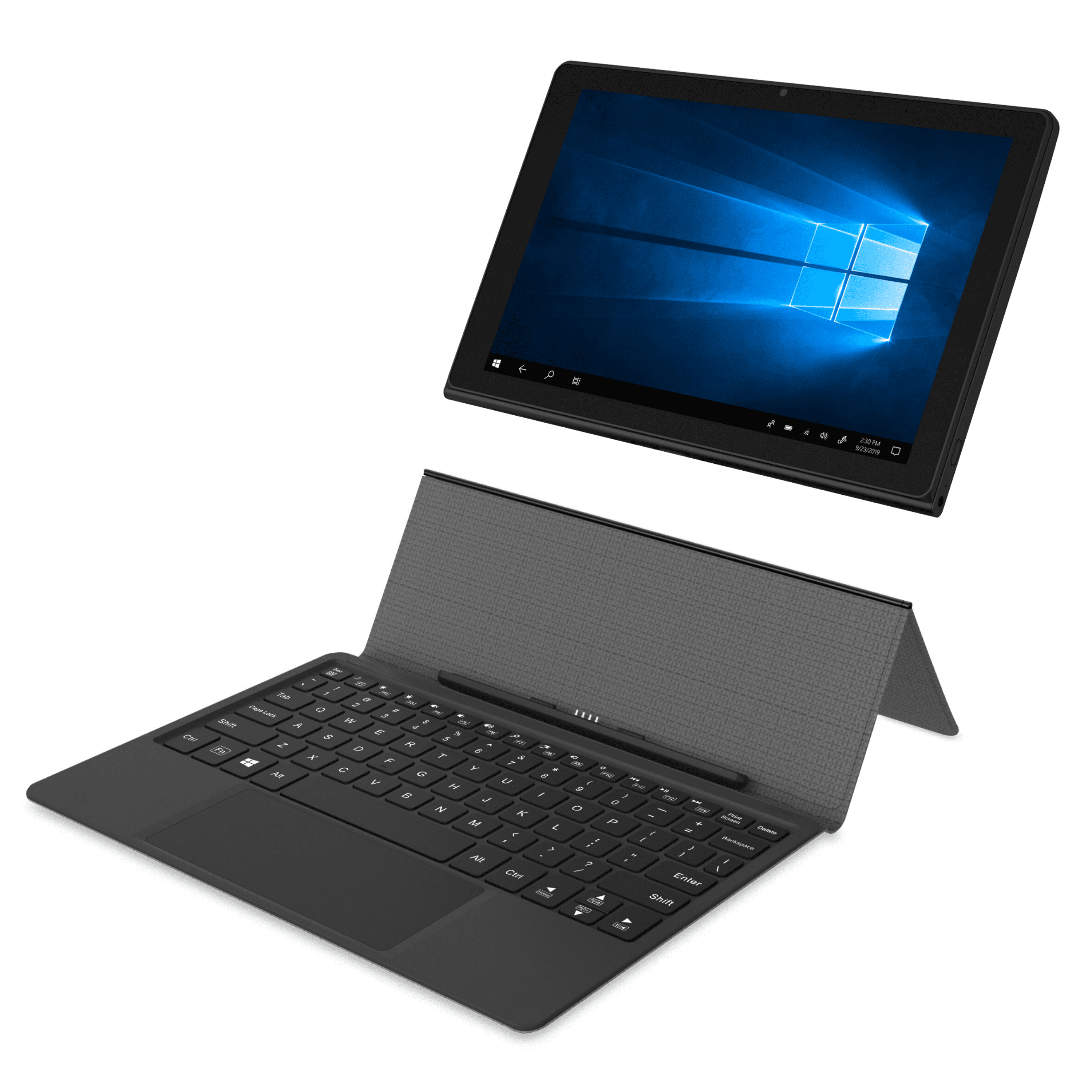 Onn 10 1 2 In 1 Windows Tablet With Keyboard 64gb Storage 4gb Ram Intel Celeron N4000 Processor Hd Display Walmart Com Walmart Com
