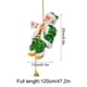 thumbnail image 3 of Adorno de Papá Noel con escalera | Figura navideña con música y cuerda | Decoración navideña para el árbol de Navidad, regalo para niños, hogar, chimenea, jardín, decoración de temporada, 3 of 7