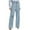 Light Blue, variant on YYDGH Ripped Wide Leg Jeans for Women Mom Baggy Straight Leg Stretchy Boyfriend Trendy Trouser Denim Pants