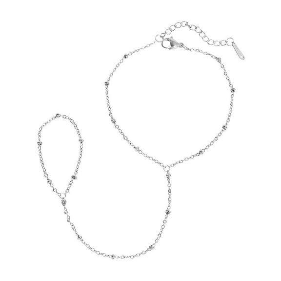 Ring Bracelet Hand Chain Bracelet Finger Ring For Women Girls Boho Wedding Jewelry For Women Trendy Stuff Engagement