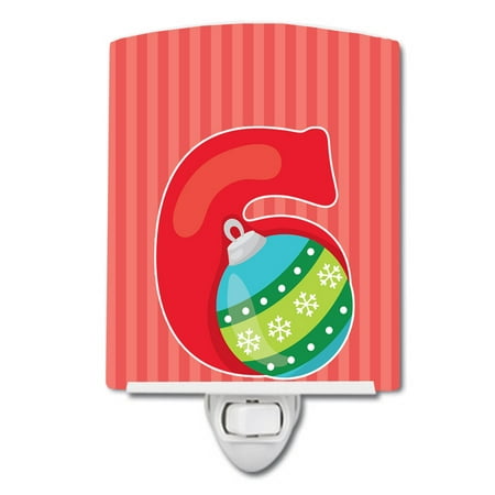 

Caroline s Treasures BB8692CNL Christmas Month 6 Ceramic Night Light 6x4x3 multicolor