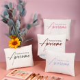 thumbnail image 4 of Bolsas de cosméticos Buryeah Thank You for Being Awesome x24, color blanco, 4 of 6