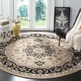thumbnail image 3 of SAFAVIEH Lyndhurst Harper Traditional Bordered Area Rug, Cream/Anthracite, 7' x 7' Round, 3 of 5