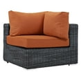 thumbnail image 1 of Modway Summon Fauteuil Sectionnel d'Extérieur en Osier pour Patio, 1 of 5