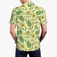 thumbnail image 2 of Polo Shirts for Men, Cute Avocado Leaves Cuteness Casual Mens Polo Shirts Short Sleeve Button Down Classic Mens Golf Polo Shirts, 2 of 7