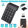 thumbnail image 2 of CSYANXING 4GHz Wireless Number Keyboard USB 18 Keypad for Laptop PC Easy Setup 33ft Range Ergonomic Design for Work, 2 of 7