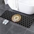 thumbnail image 5 of Kitchen Mat Rug 1 PCS Vintage Flower Bee Honey Hive Black Background Runner Rug Anti-Fatigue Comfort Memory Foam Standing Mat Non-Slip Floor Door Mat for Bathroom Bedroom 20x47in, 5 of 6