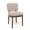 Beige, variant on Hawsaiy Wooden Dining Chairs Set of 6, Boucle Upholstered Dining Room Chairs with Solid Wood Legs, Mid Century Modern Kitchen Chairs, Farmhouse Side Chairs with Back for Dining Room, White