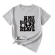 thumbnail image 1 of Gibobby Playera de Manga Corta con Cuello Redondo Camiseta manga corta suelta 3D manga corta grande con estampado verano para mujer(BK5,XL), 1 of 4