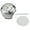 W, variant on Black White Color Clock Timetable Clock Compatible For 22-25mm Motorcycle Modification Motorbike Handlebar Watch