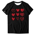 thumbnail image 2 of Qxiansh Valentines Day Womens Plus Size Tops Heart Graphic T-Shirts for Women Short Sleeve Pullover Tunic Shirts, 2 of 4