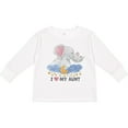 thumbnail image 3 of Inktastic I Love My Aunt Elephant Family Boys or Girls Long Sleeve Toddler T-Shirt, 3 of 5