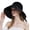 Black, variant on Hats for Women UV Packable Travel Hat with Ponytail Slot Women Outdoor Sunscreen Sun Hat All Match Tethered Double Sided Large Brimmed Sun Hat