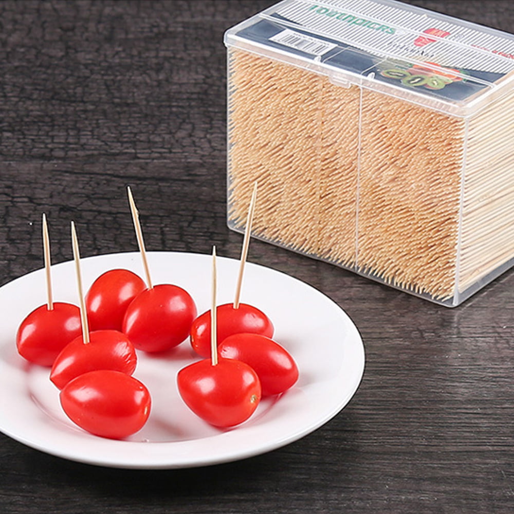 600 Wooden Cocktail Sticks Party Fruit Cherry Cheese Toothpicks Tooth 
